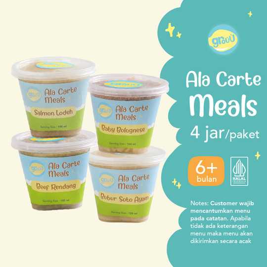 Ala Carte Meals 1 Package 4 Jars