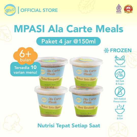 Ala Carte Meals 1 Package 4 Jars