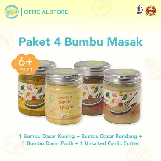 Bundling Bumbu Dasar x3 + Unsalted Garlic Butter