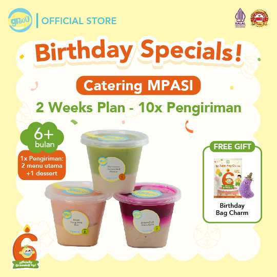 MPASI - 2 Weeks Plan FREE Birthday Bag Charm