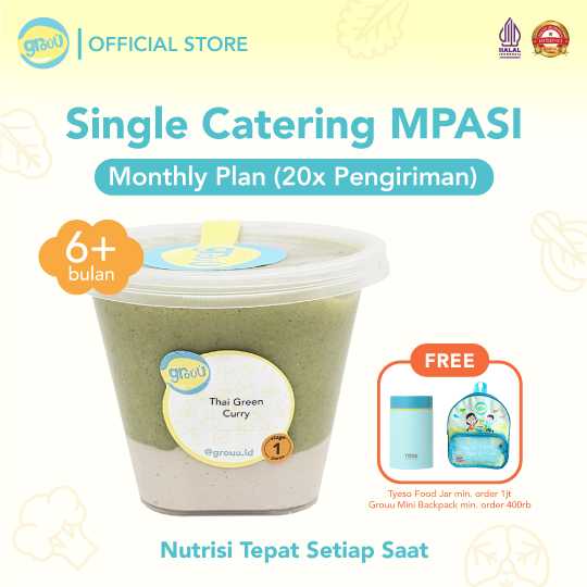 MPASI - Monthly Plan (Single Meal)
