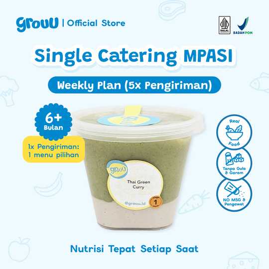 MPASI - Weekly Plan (Single Meal)